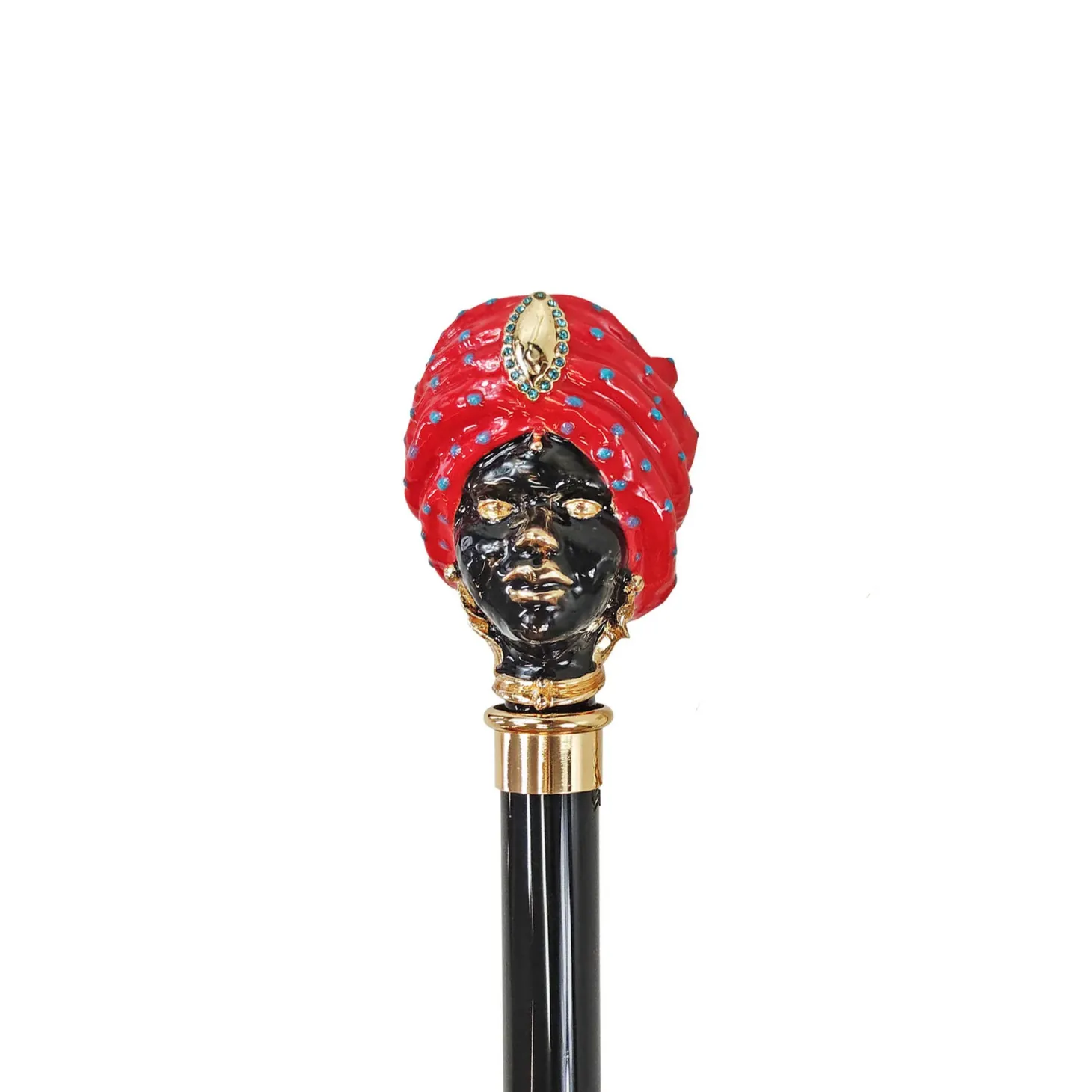 Colorful "Testa di moro" Walking stick - Woman