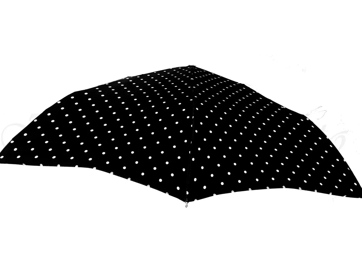 Compact Folding Polka Dot Umbrella