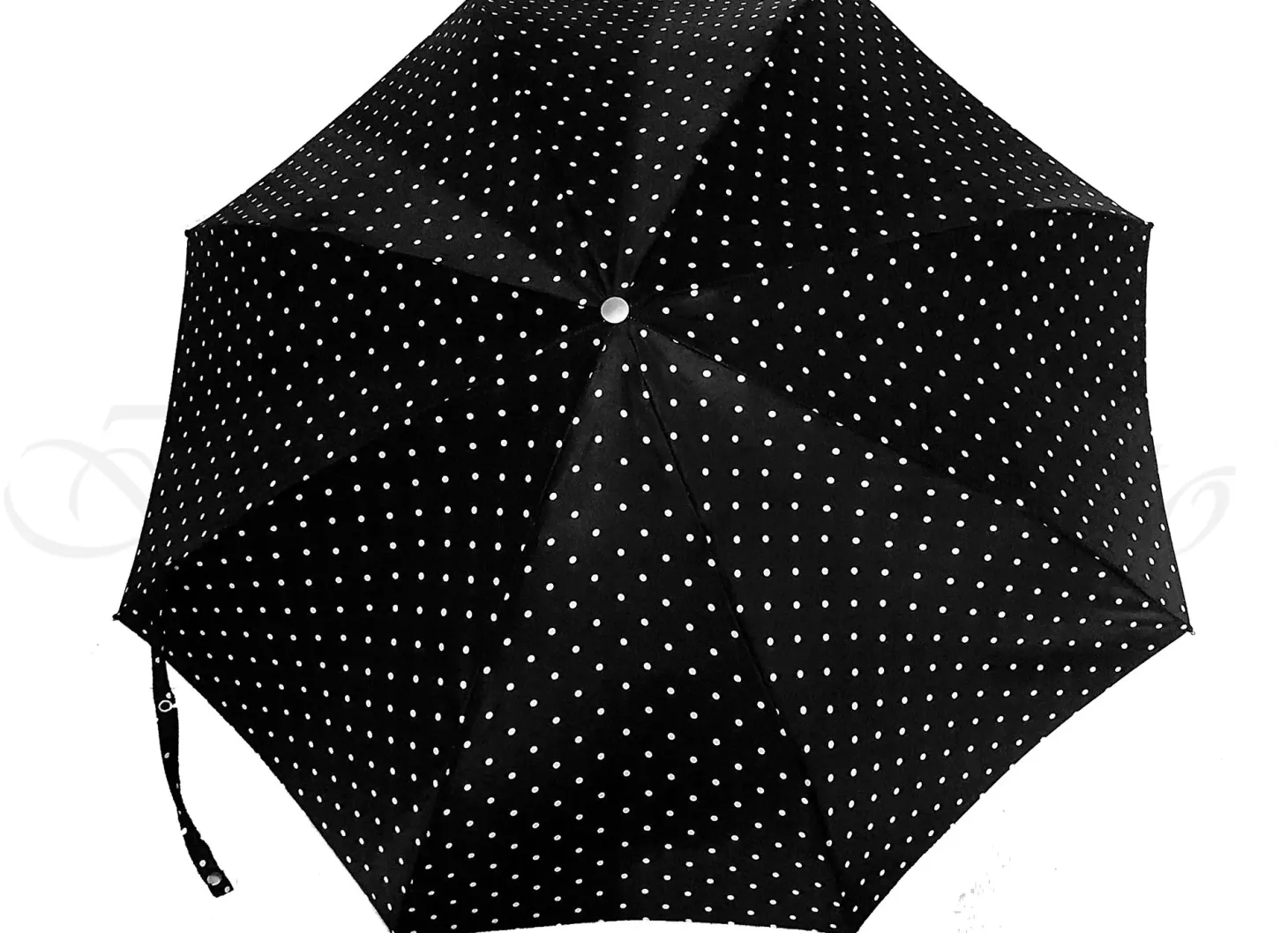 Compact Folding Polka Dot Umbrella
