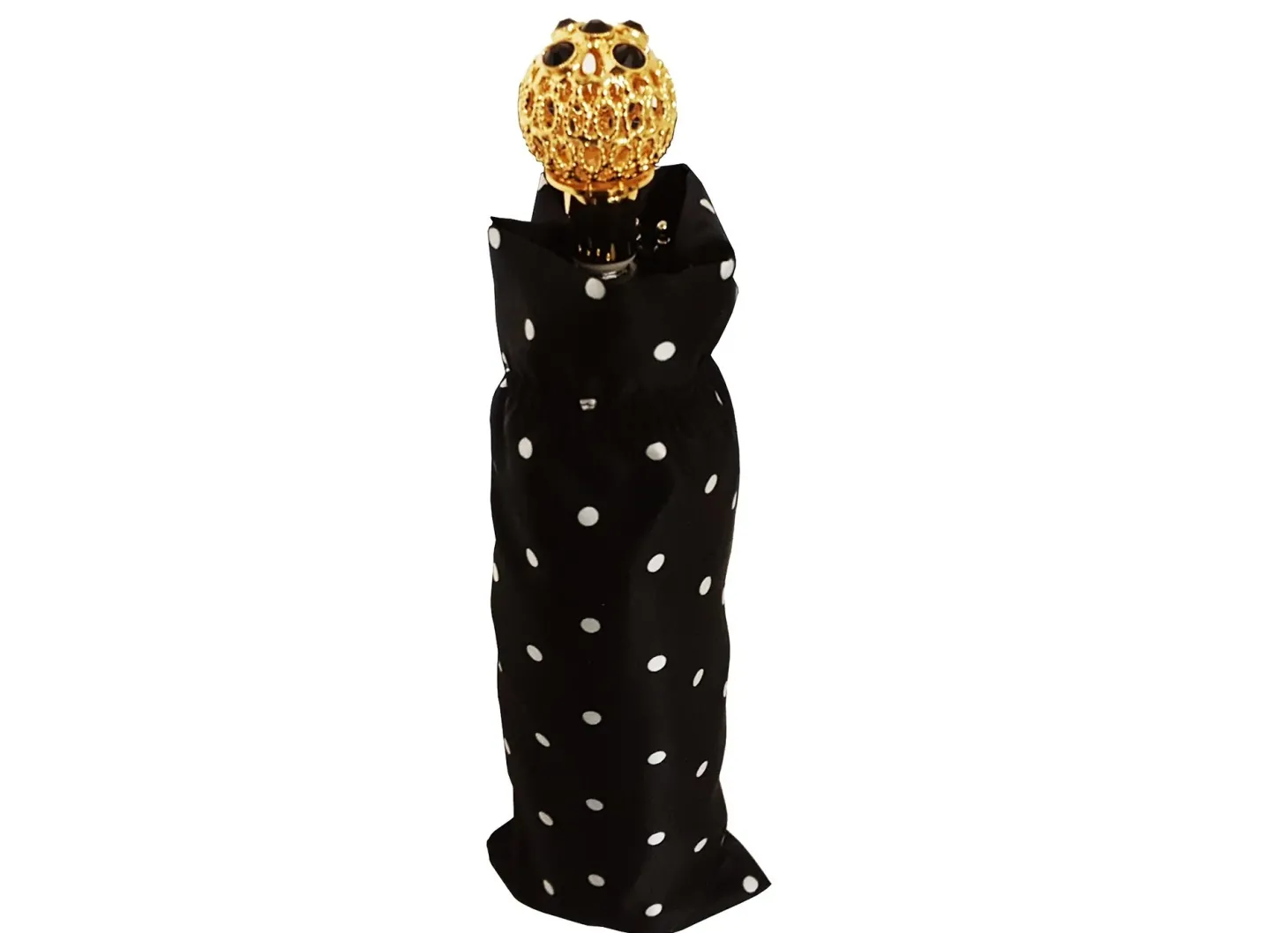 Compact Folding Polka Dot Umbrella
