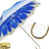 Dahlia Blue Double Canopy - Luxury Ladies Umbrella Fashionable Umbrella From ilMarchesato