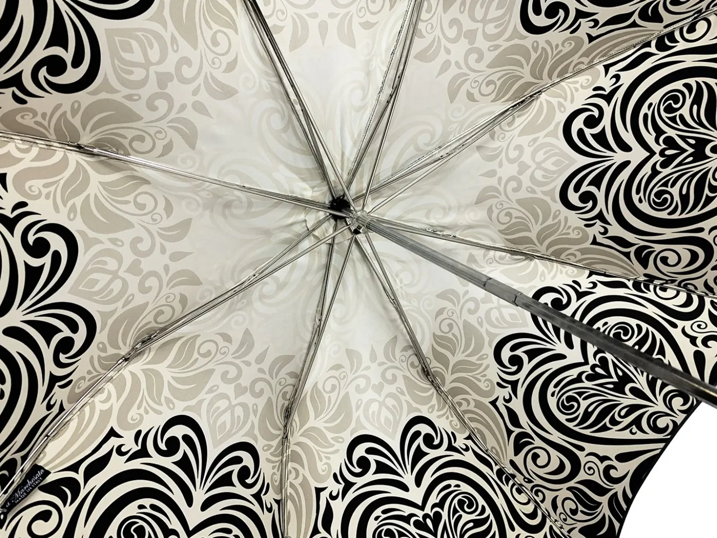 Damask Black and white with hundreds of crystals