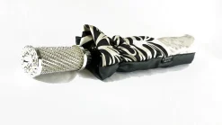 Damask Black and white with hundreds of crystals