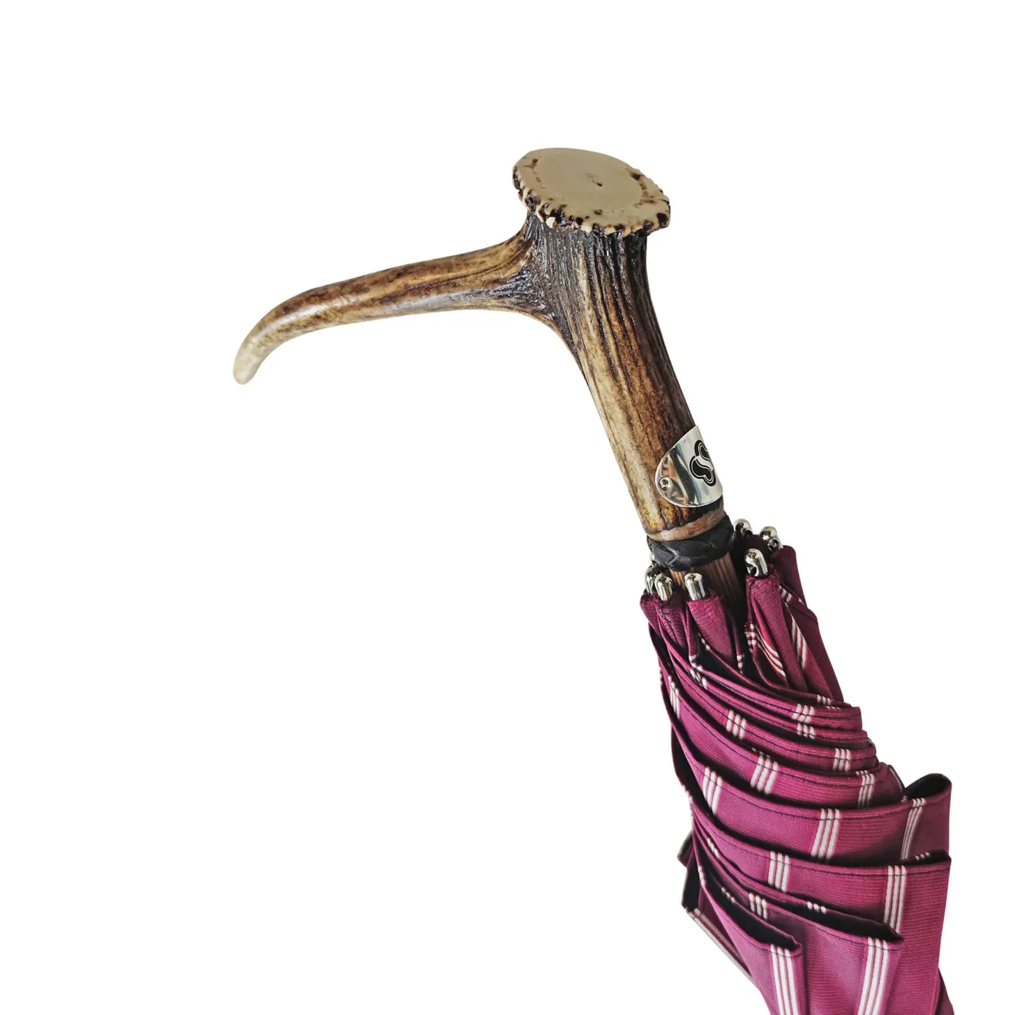 Deer horn on flared beech wood rod