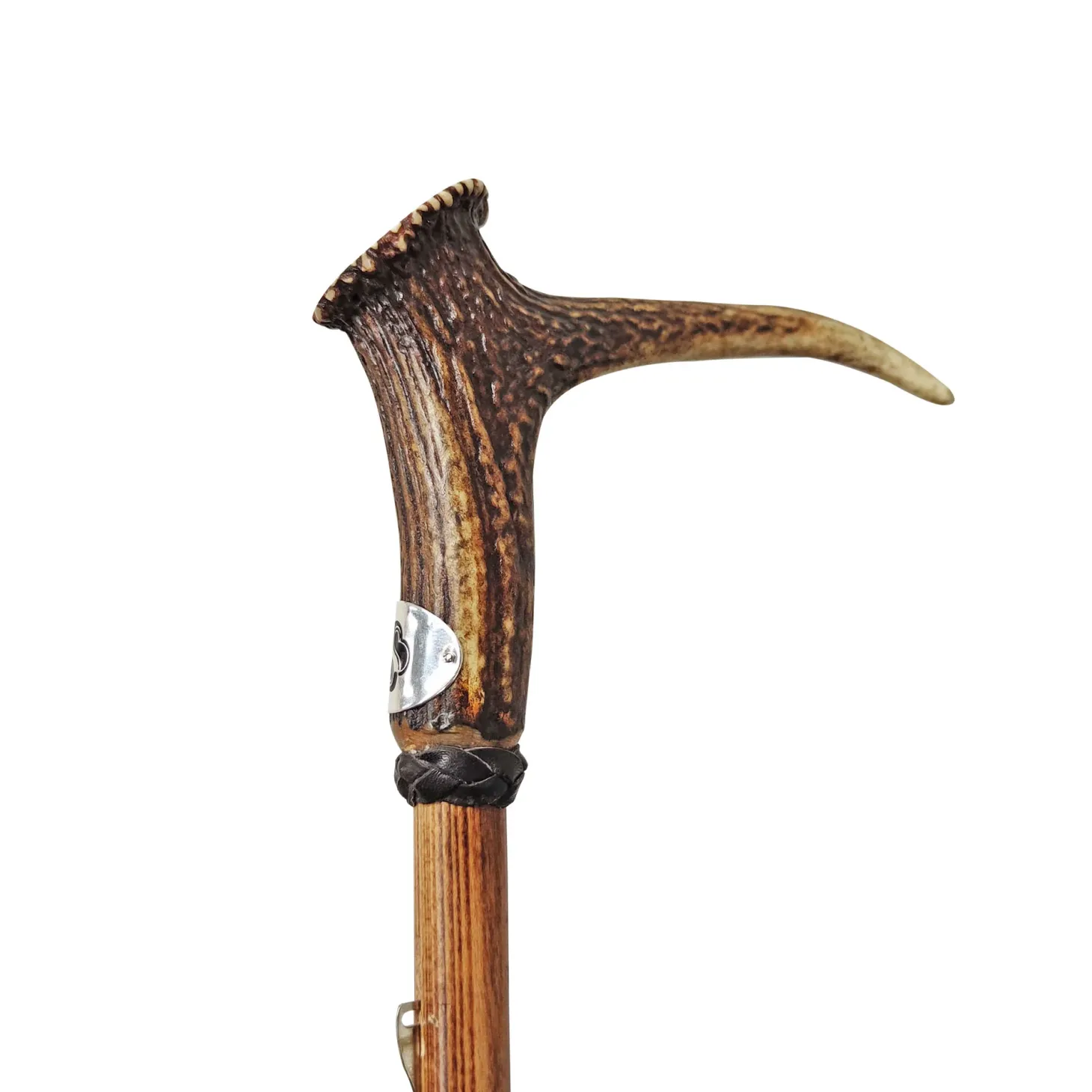Deer horn on flared beech wood rod