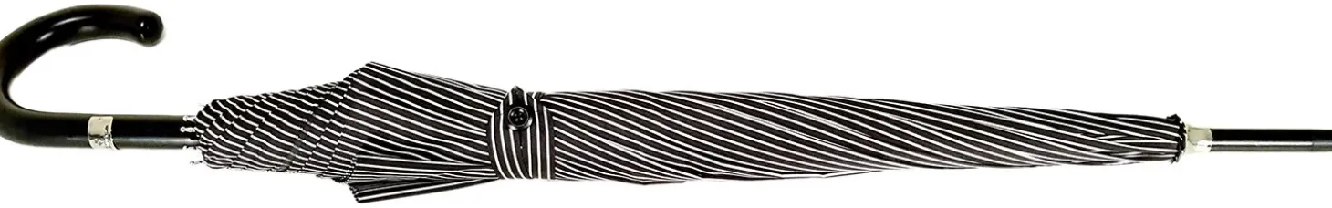 Double Cloth Men's Black Striped Umbrella
