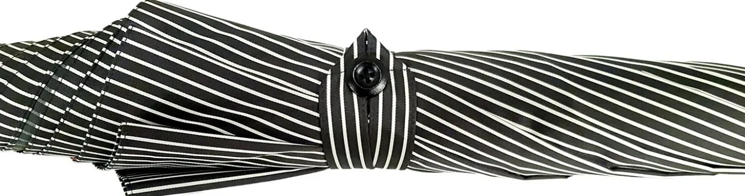 Double Cloth Men's Black Striped Umbrella
