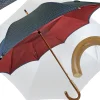 Double Cloth Men's Umbrella - Blue navy with dots Design