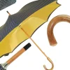 Double Cloth Men's Umbrella - Multicolored Striped Design