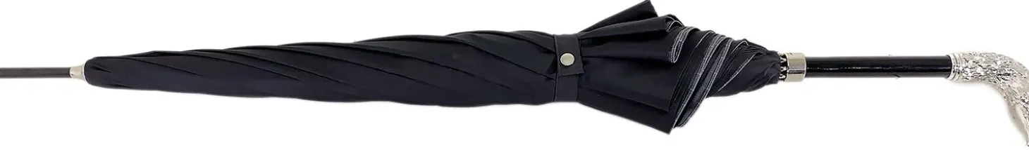 Double Cloth Men's Umbrella, Silver-plated Eagle