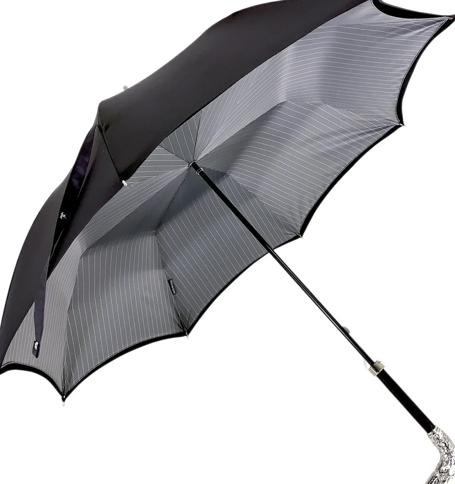 Double Cloth Men's Umbrella, Silver-plated Eagle