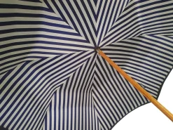 Double Cloth Men's Umbrella - Blue Striped Design