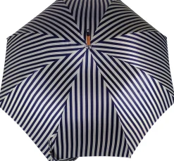 Double Cloth Men's Umbrella - Blue Striped Design