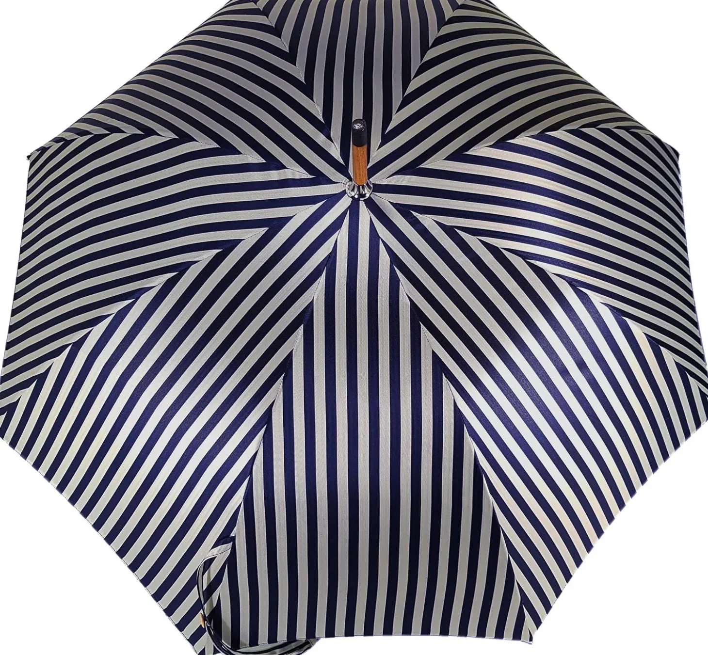 Double Cloth Men's Umbrella - Blue Striped Design