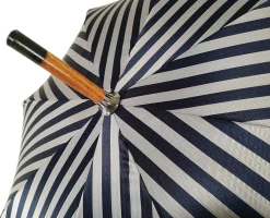 Double Cloth Men's Umbrella - Blue Striped Design