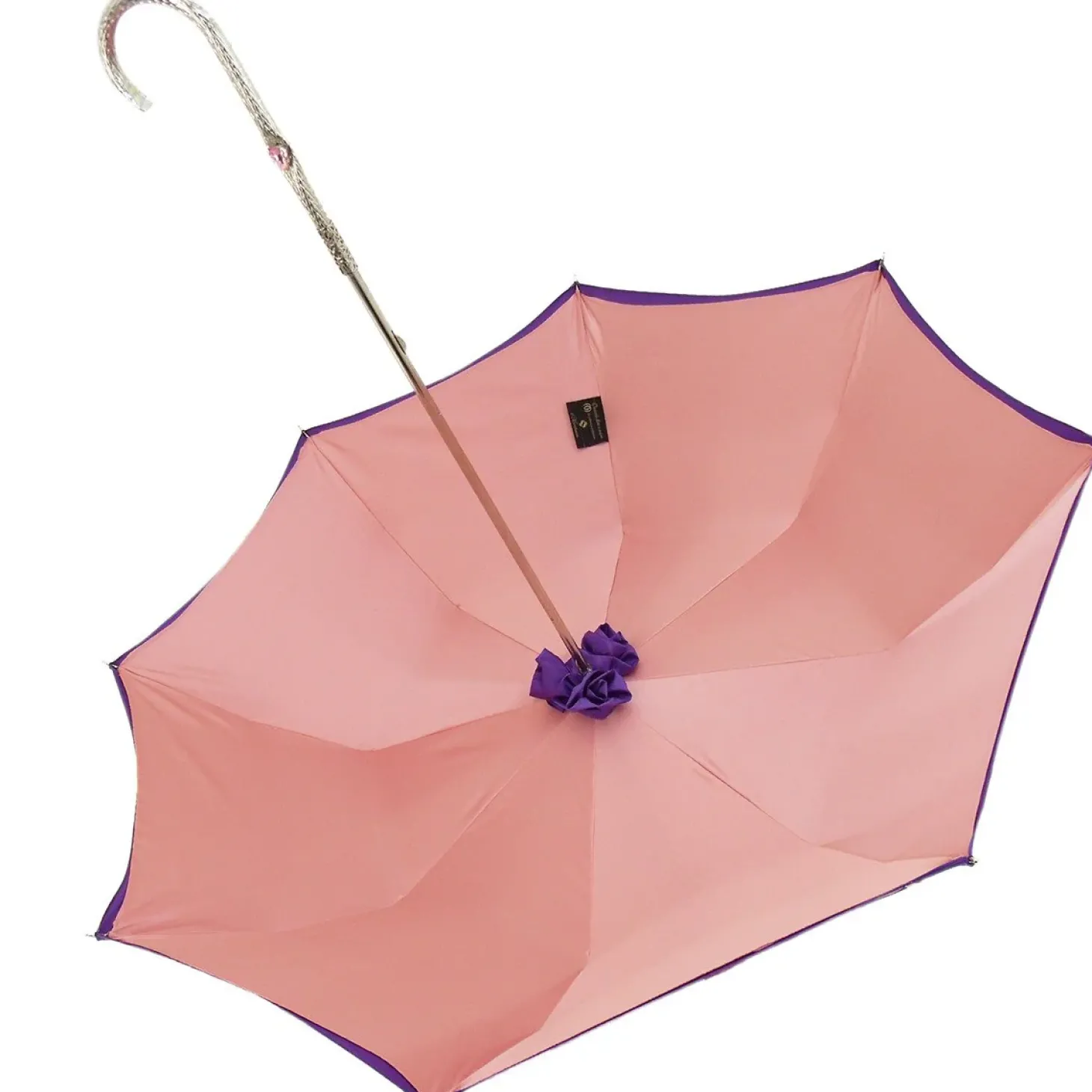 Double Cloth Purple Umbrella - Italian Elegance