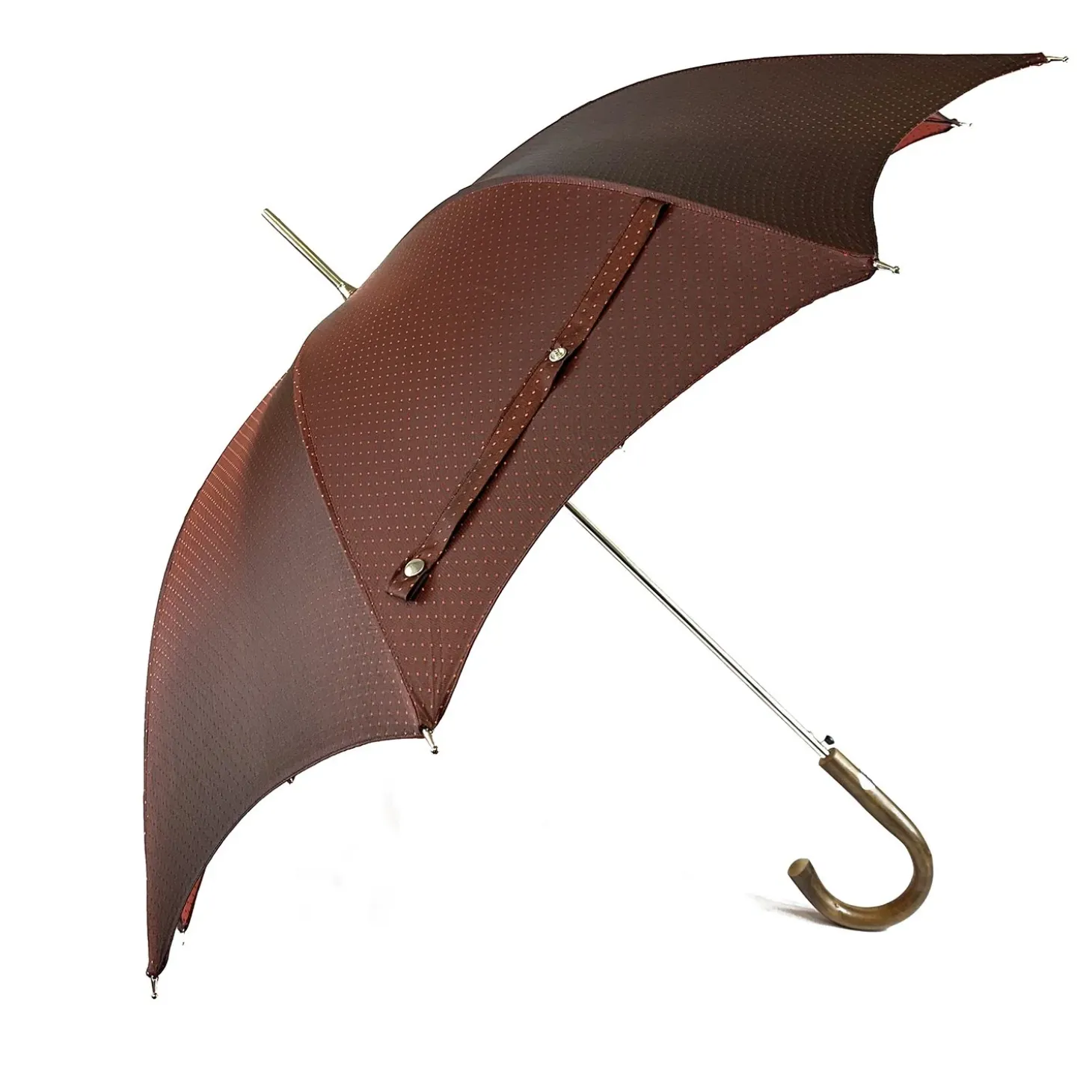 Elegant Burgundy Dot's Umbrella