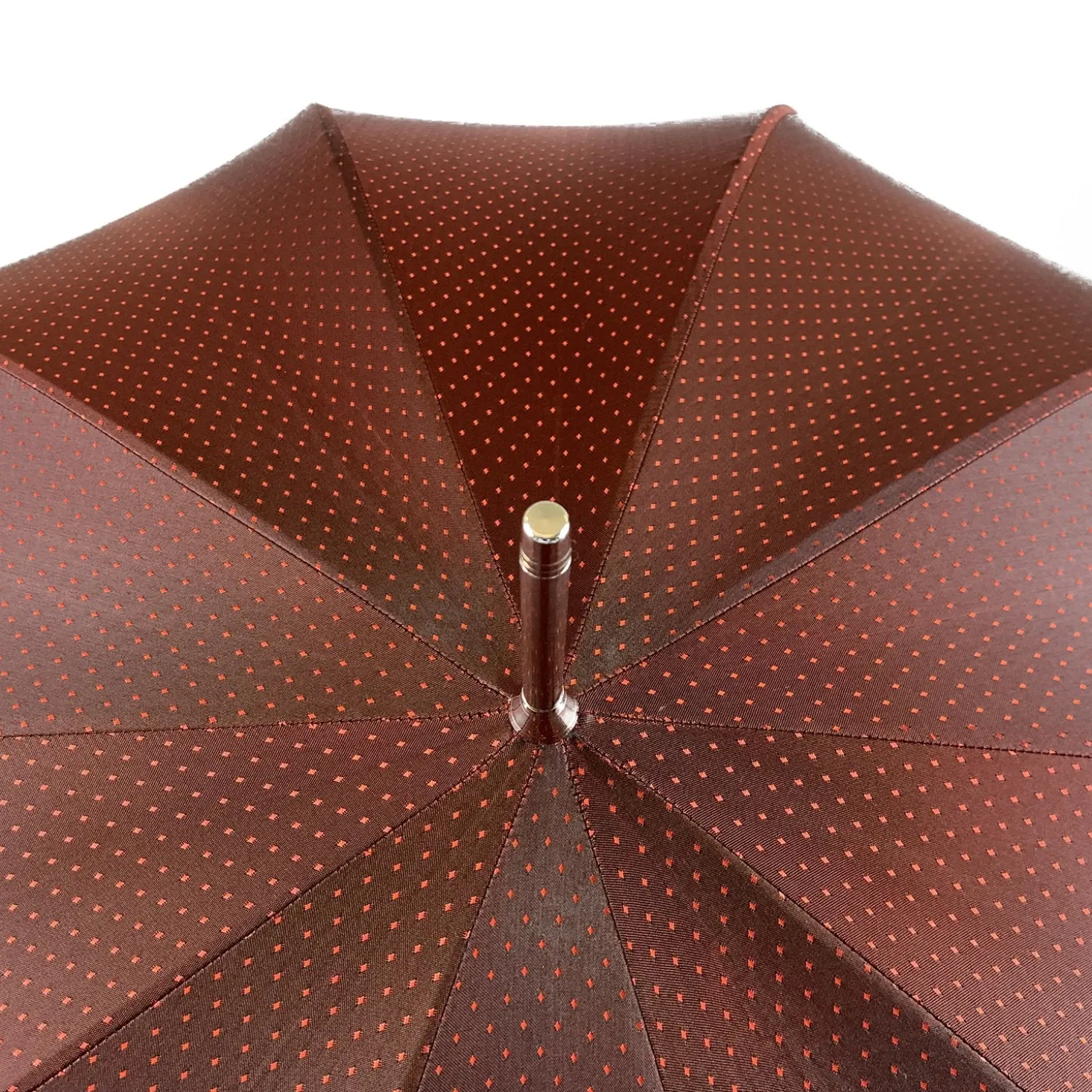 Elegant Burgundy Dot's Umbrella