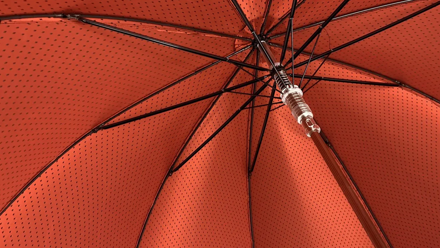 Elegant Burgundy Dot's Umbrella