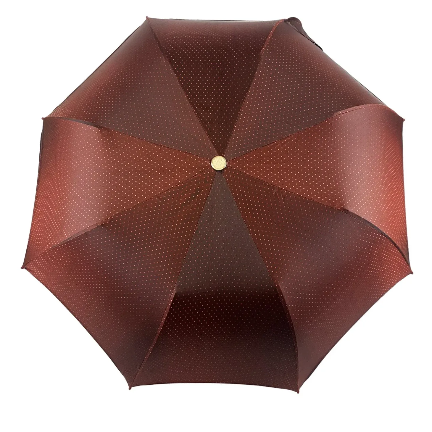 Elegant Burgundy Polka Dot Umbrella