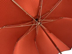 Elegant Burgundy Polka Dot Umbrella