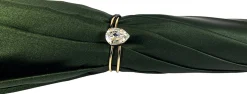 Elegant Green Floral Umbrella