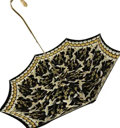 Elegant Internally Herons Print Umbrella, Double Cloth