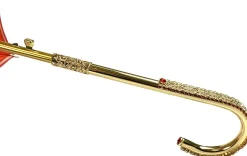 Elegant Internally Leopard Print Umbrella, Double Cloth