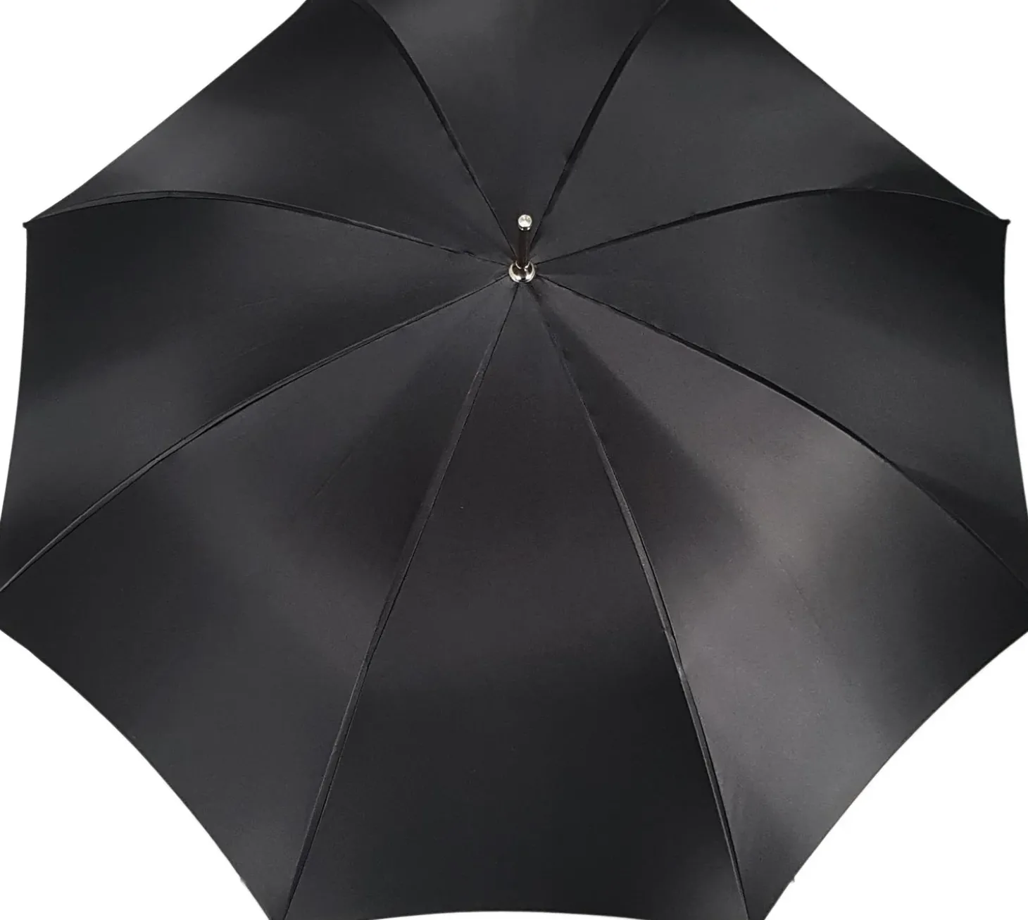 Elegant Umbrella With Double Layer In Black Satin