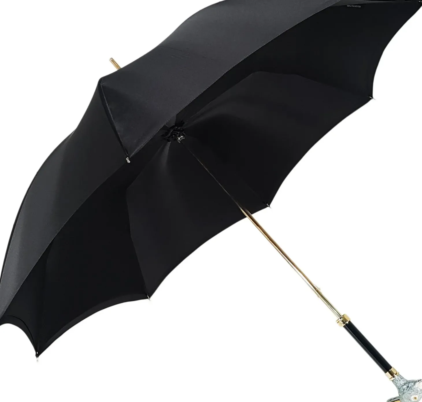 Elegant Umbrella With Double Layer In Black Satin
