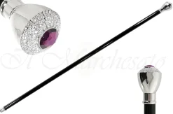 Elegant Walking Sticks - Crystal Encrusted Knob