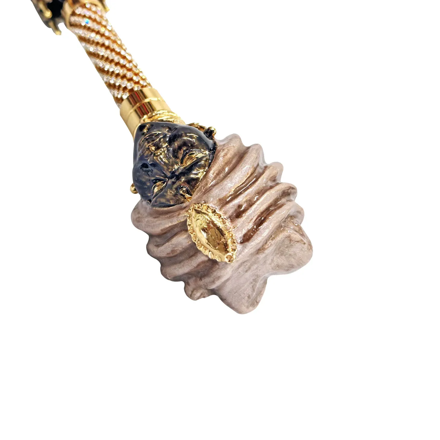 Exclusive ilMarchesato umbrella with Classic Sicily "Testa di moro"