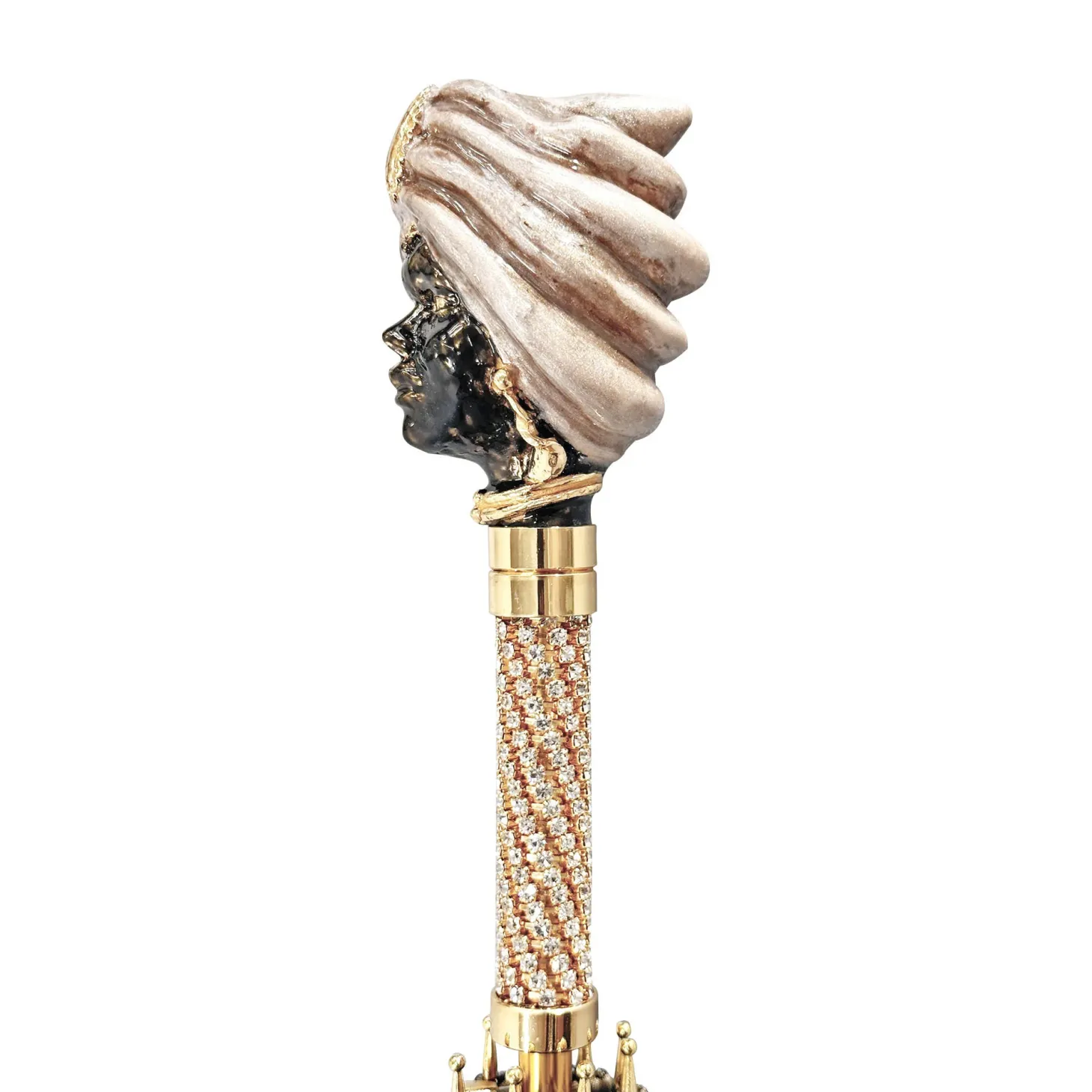 Exclusive ilMarchesato umbrella with Classic Sicily "Testa di moro"