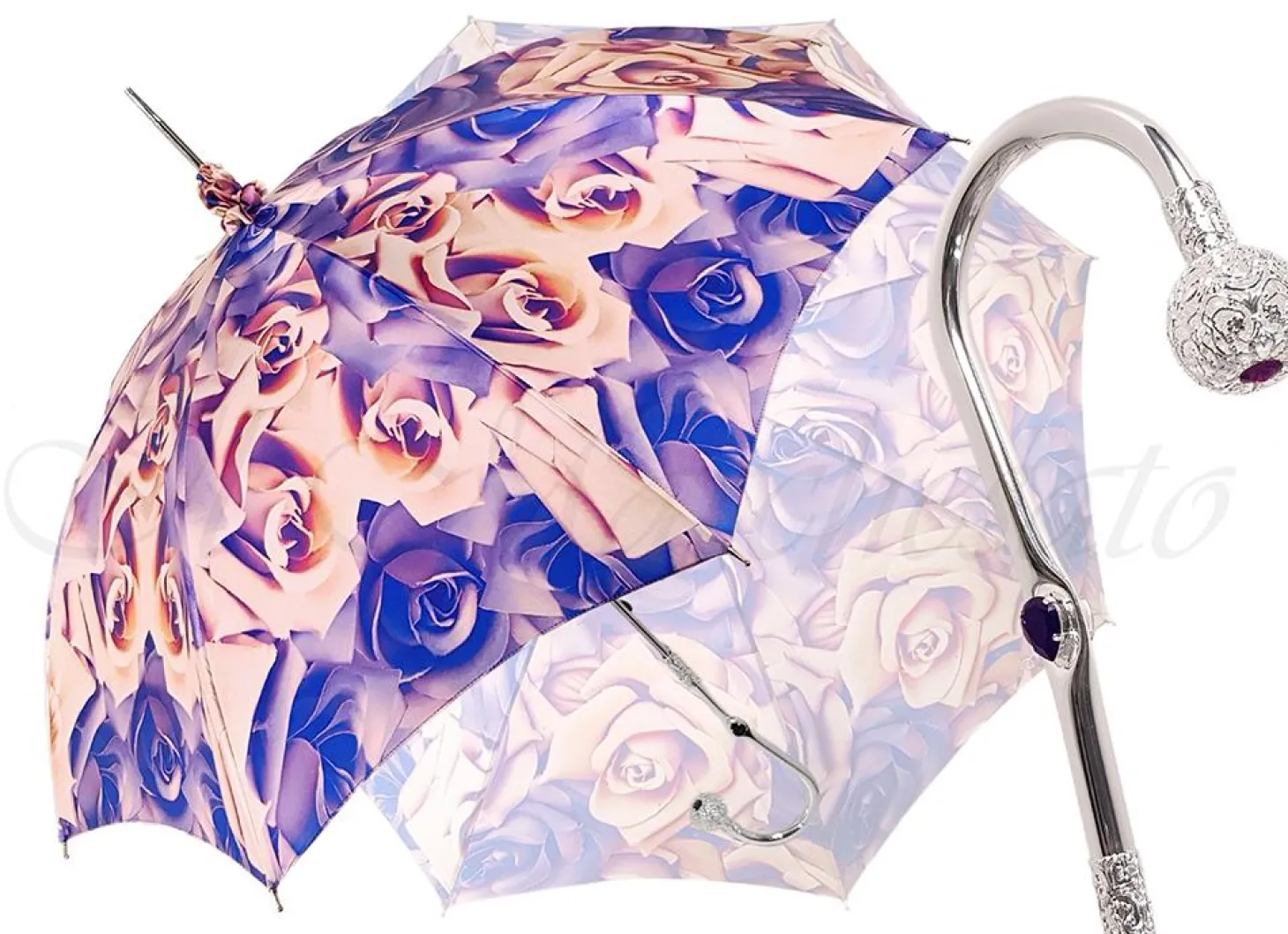Exclusive Rose Design - Beautiful Silver Plated Handle