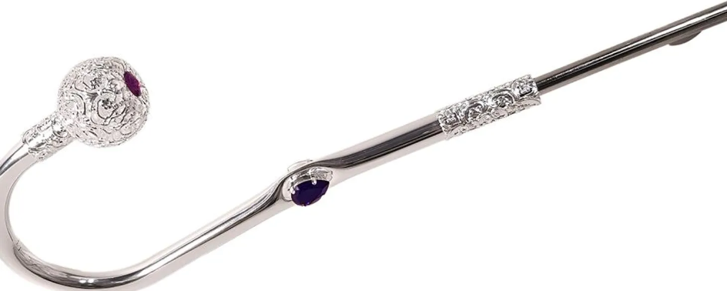 Exclusive Rose Design - Beautiful Silver Plated Handle