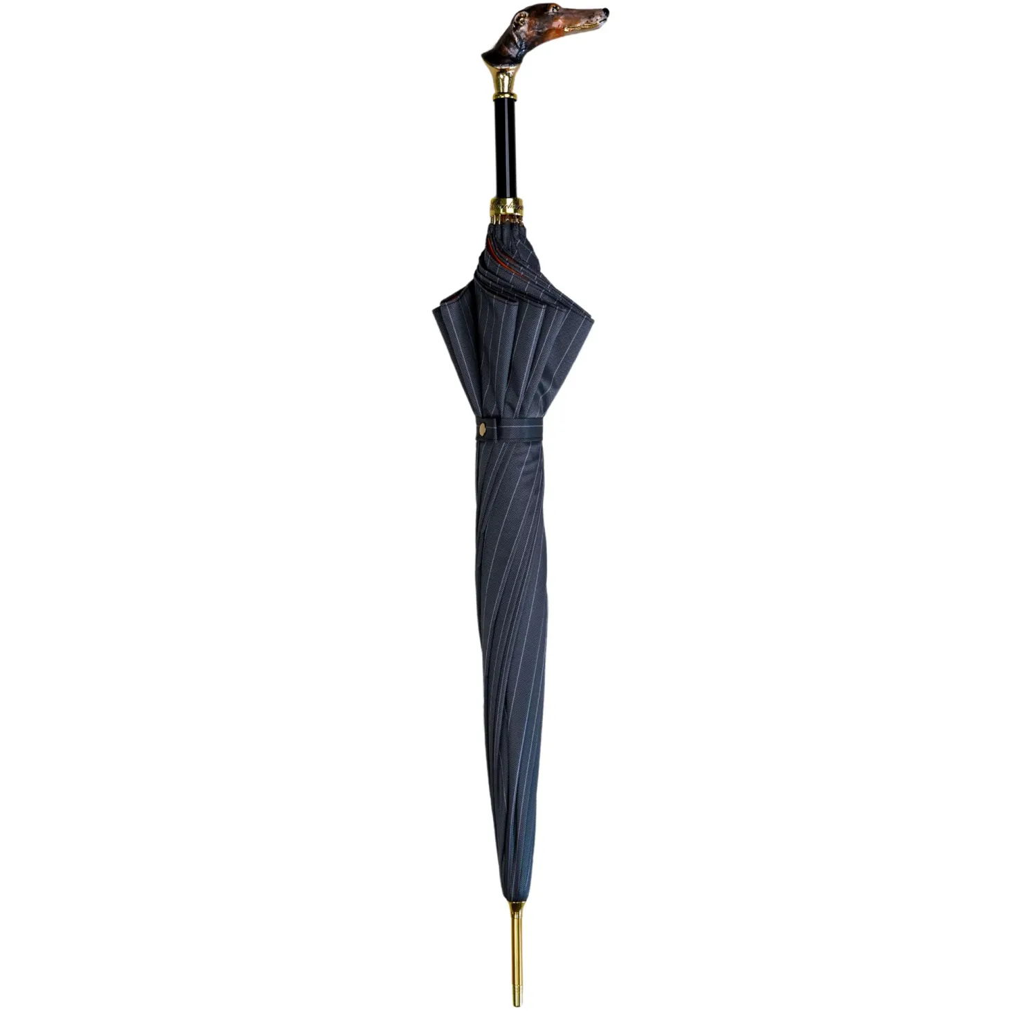 Exclusive striped umbrella - hand-painted greyhound umbrella