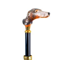 Exclusive striped umbrella - hand-painted greyhound umbrella