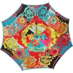 Exclusive umbrella with colorfull Sicily "Testa di moro"