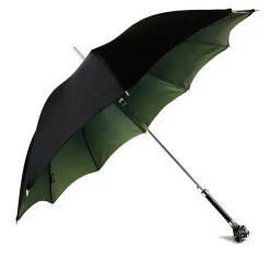 Exclusive umbrella with hand-painted monkey handle