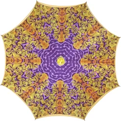 Fantastic Orange umbrella with leopard print