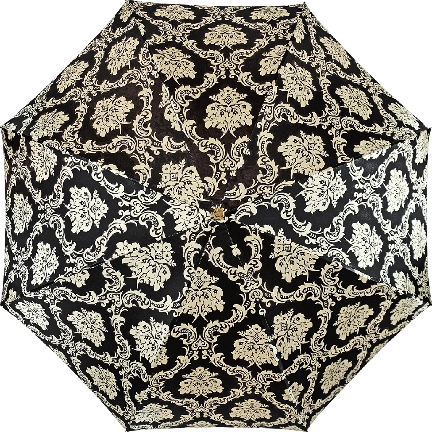 Fashionable black damask with fantastic green