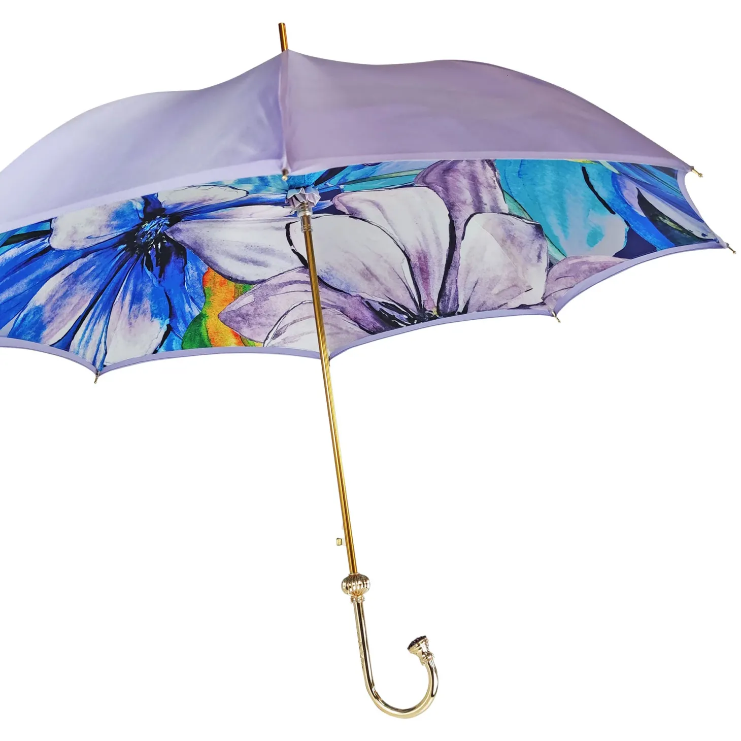 Flowered umbrella in shades of lilac