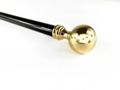 Gold Plated Round Ball Knob Style Cast Brass