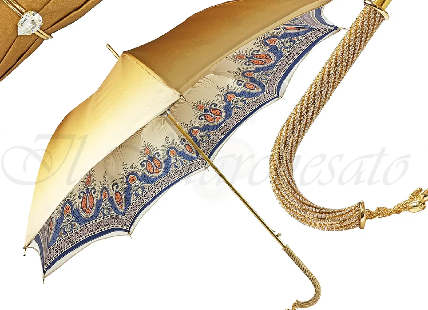 Golden Umbrella in a Fancy design