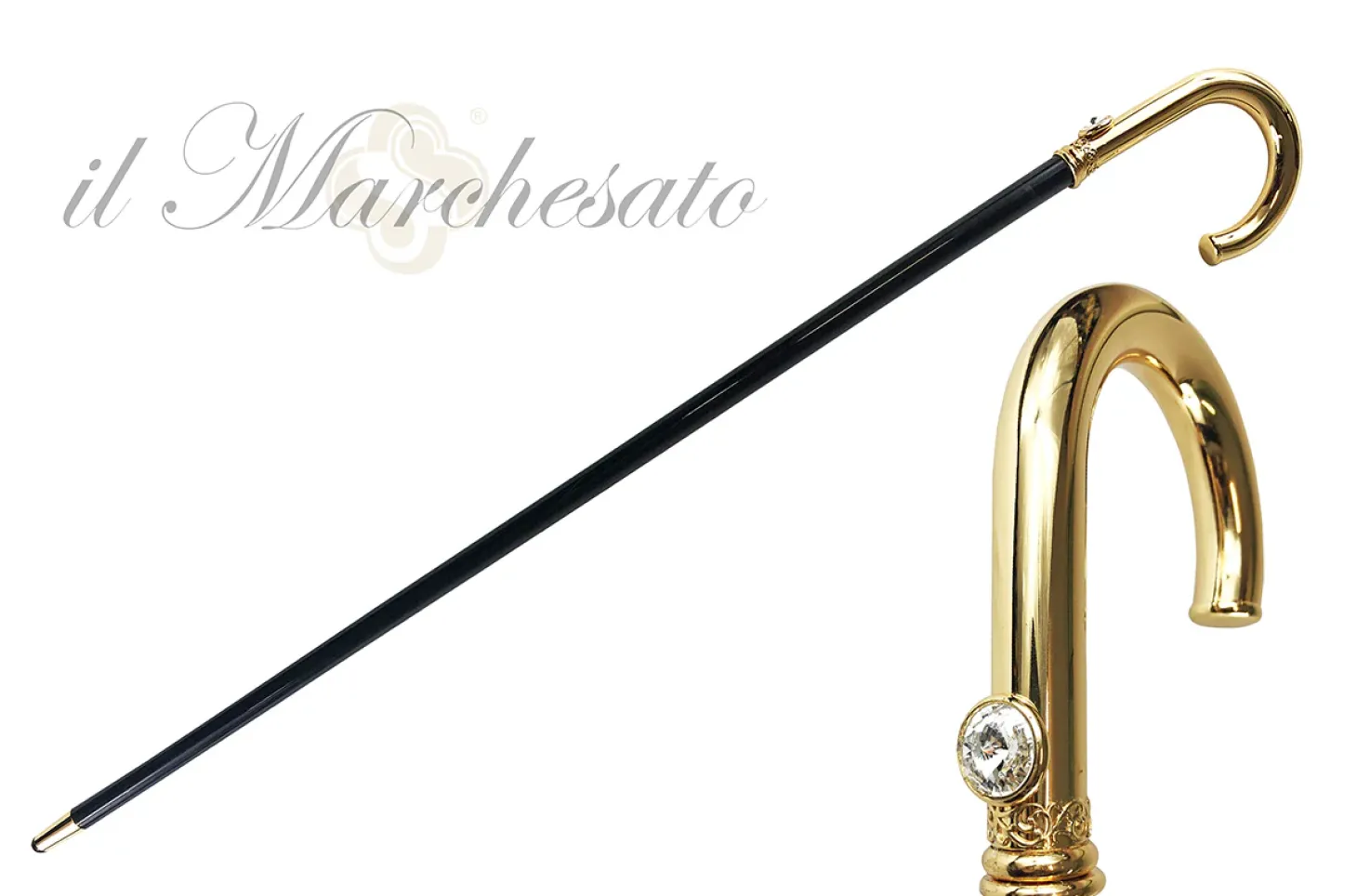 Goldplated Walking stick for Men