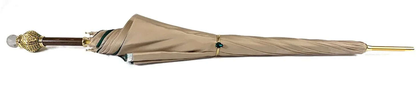 Gorgeous Cream Color Umbrella With Double Fabric