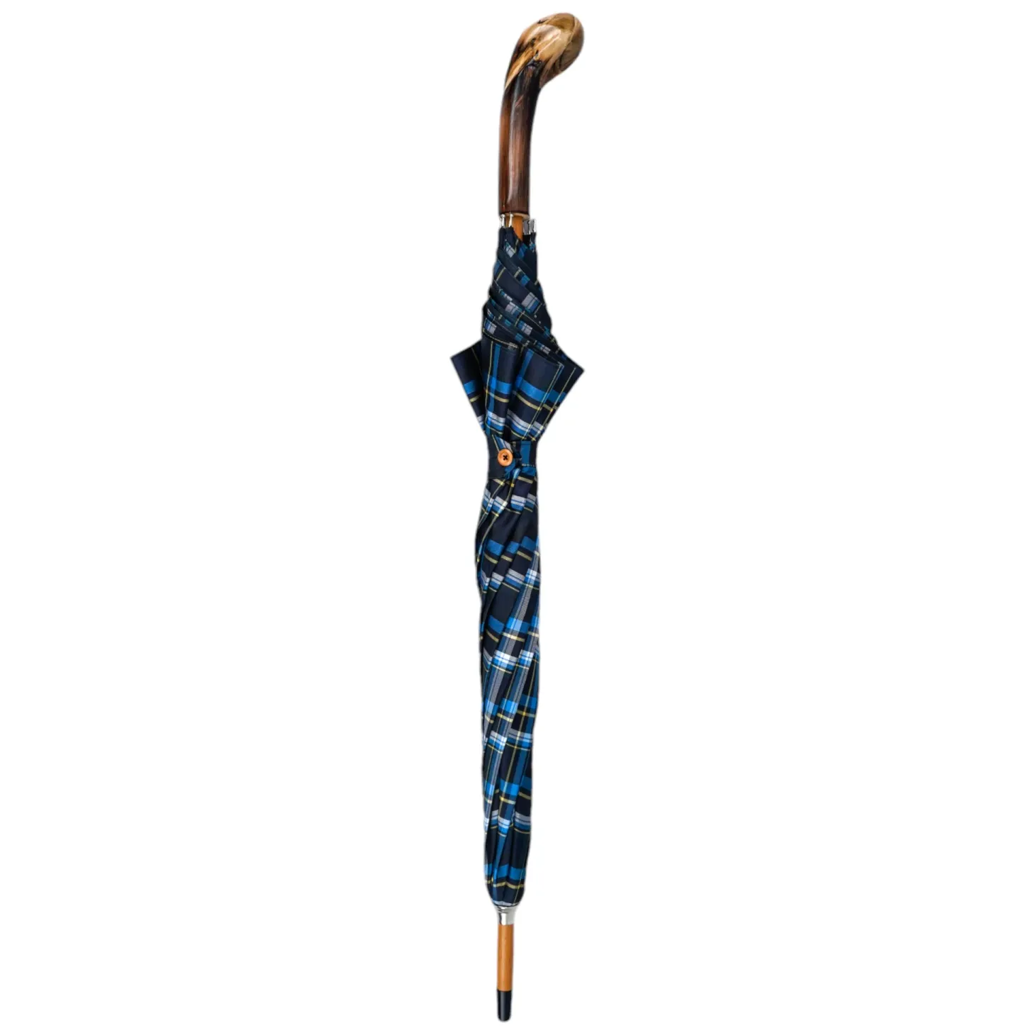 Handcrafted Cotton Umbrella - Natural Chestnut Root Handle il Marchesato Designer
