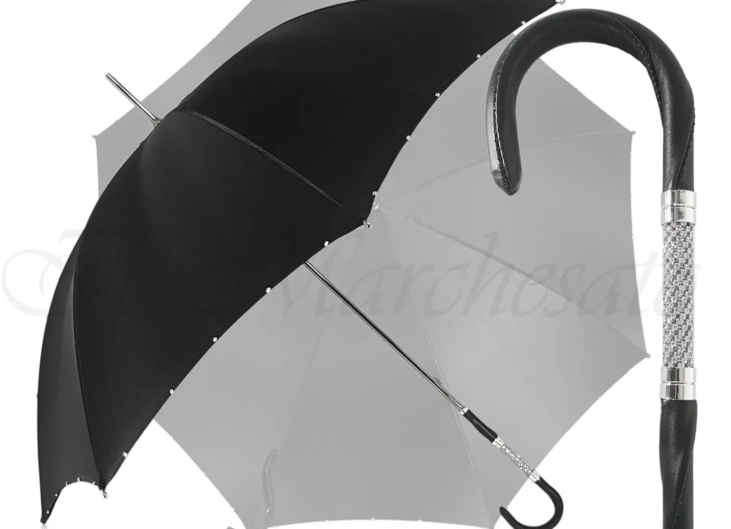 Handcrafted Luxury Umbrella in a Black Color