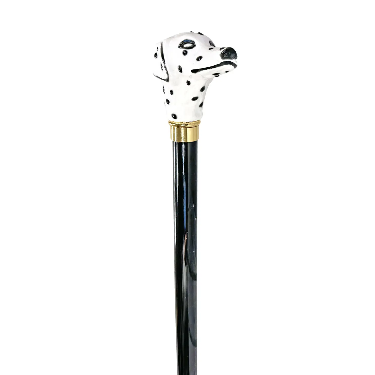 Hand-enameled Dalmatian Dog Walking stick