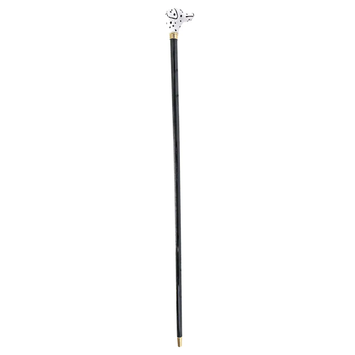 Hand-enameled Dalmatian Dog Walking stick